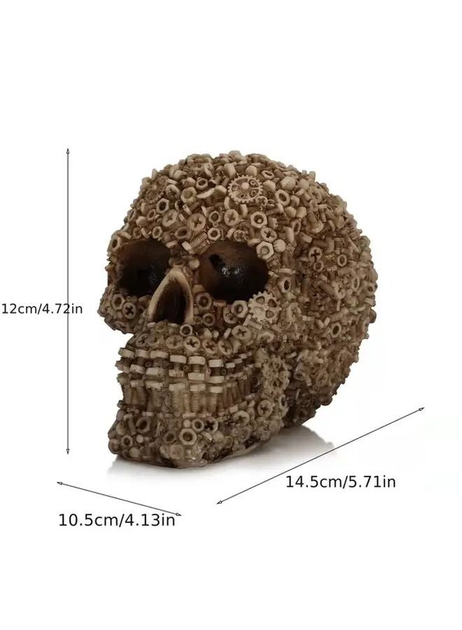 Vintage Resin Mechanical Skull Decorative Craft Ornament Color 9146 - Image 4
